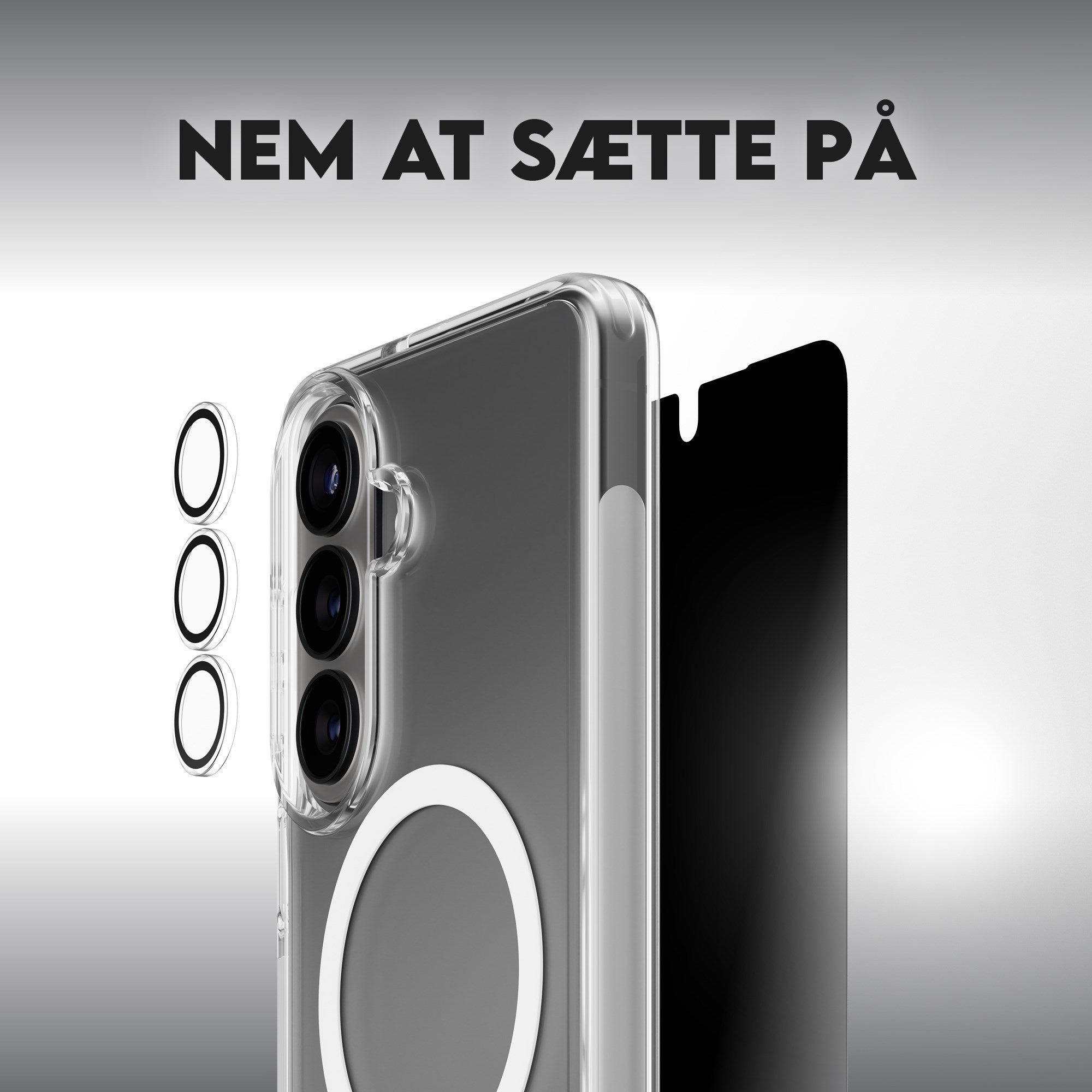 PanzerGlass® | CARE™ by PanzerGlass® Privacy 3-in-1 Pakke Samsung Galaxy S26+